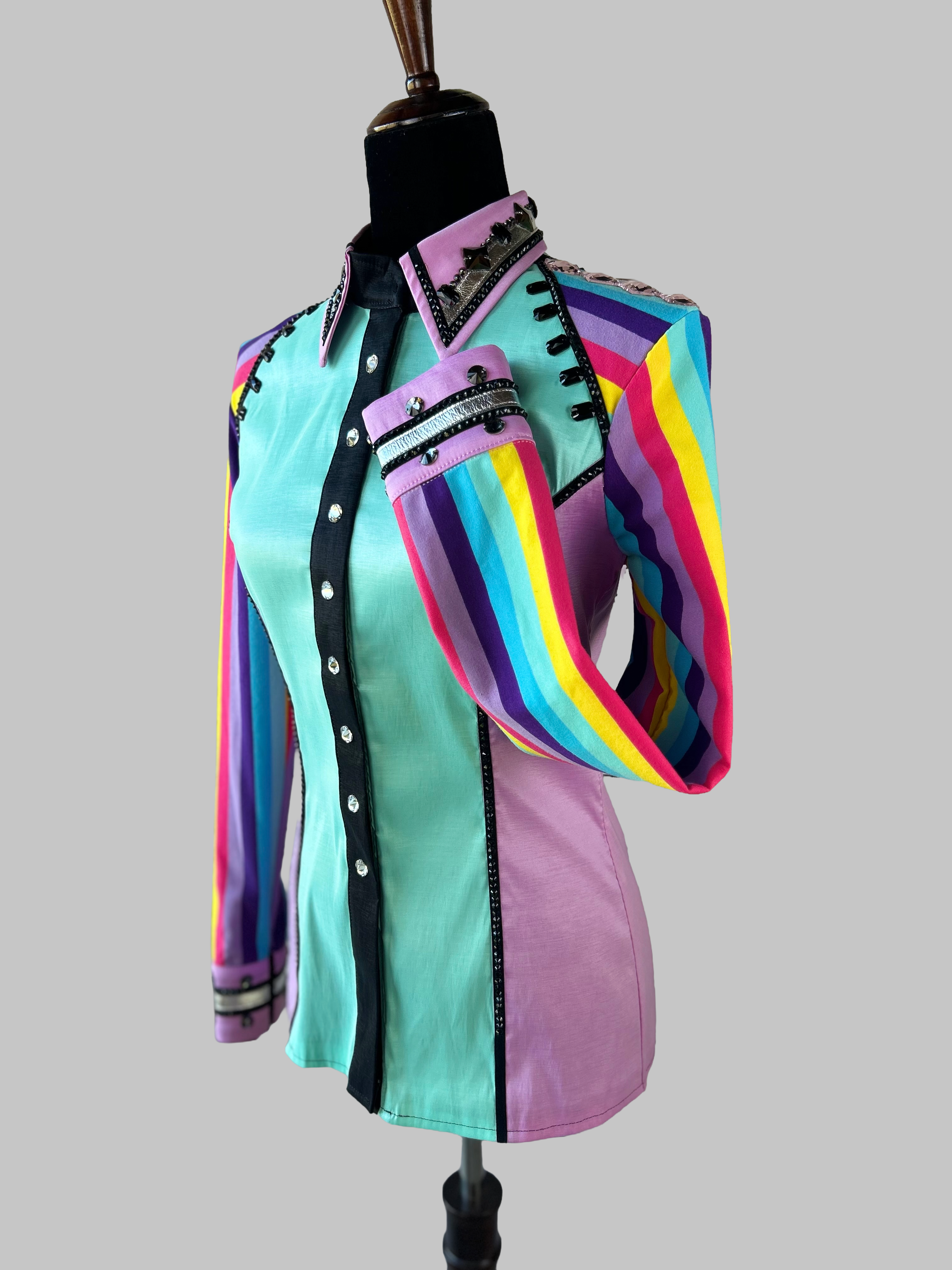 Rainbow Horse Show Day Shirt by Punchy Couture