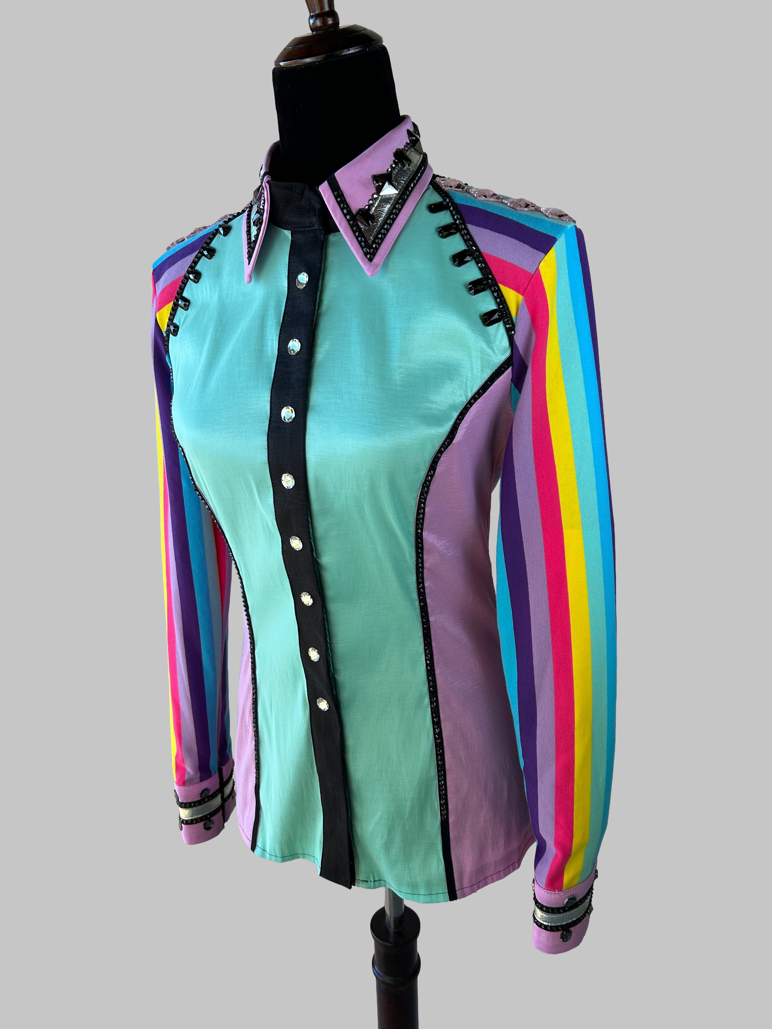 Rainbow Horse Show Day Shirt by Punchy Couture